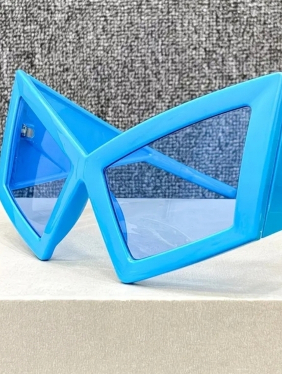 Bold Blue Geometric Sunglasses - Women Accessories